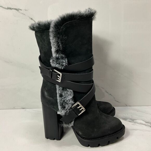 CHARLES DAVID Heel Winter Boots - Picture 3 of 7